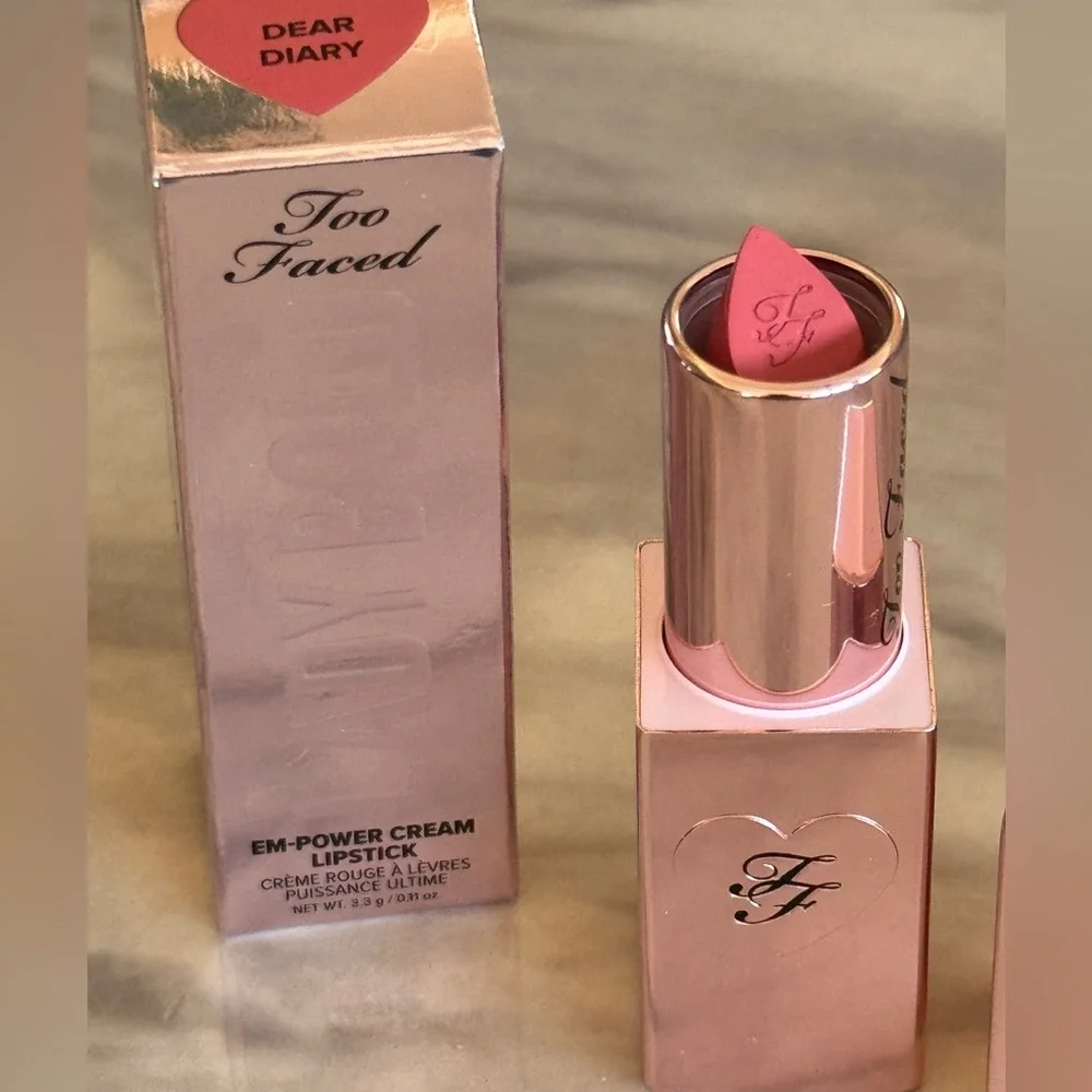 Too Faced Dear Diary Cream Lipstick New